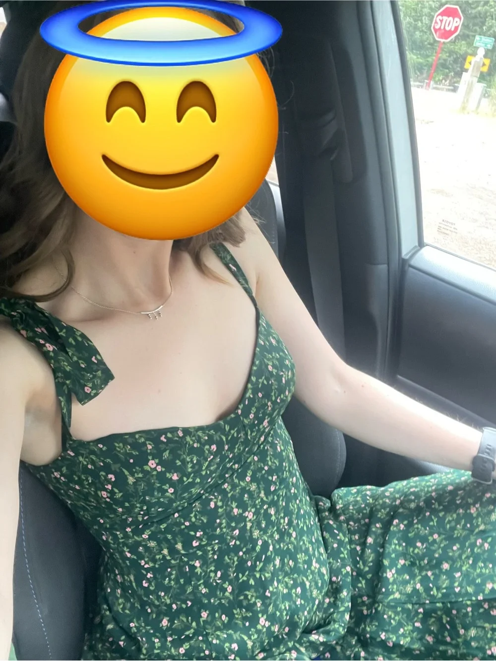 Reformation Nadira dress in Coriander Floral Green 4 - Picture 9 of 9
